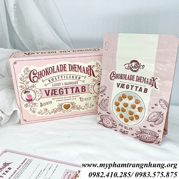 KẸO GIẢM CÂN SOCOLA ĐAN MẠCH CHOKOLADE VÆGTTAB